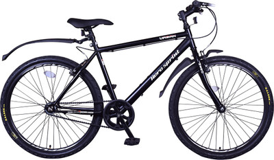 

Hero Urban 26 T Hybrid Cycle/City Bike(Single Speed, Black), Matt black
