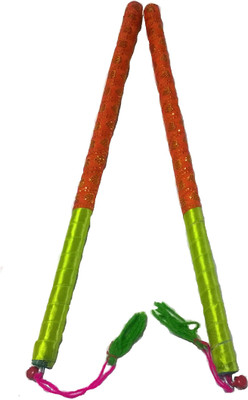 

IndoArtisan Rajwadi-01 Dandia Sticks(Multicolor)