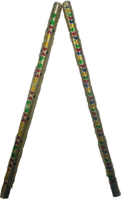 

IndoArtisan Minakari Dandiya-01 Dandia Sticks(Gold)