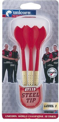 

Unicorn dart set steel Tip GT 115 Steel Tip Dart(Red, Pack of3)