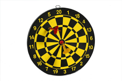 

Bgroovy Dual Sided Dart Board Steel Tip Dart(Yellow, Black, Pack of1)
