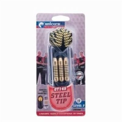 

Unicorn dart set steel Tip GT 145 Steel Tip Dart(Gold, Pack of3)