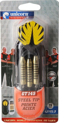

Unicorn GT 145 Steel Tip Dart(Gold, Black, Pack of3)