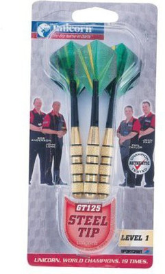 

Unicorn dart set steel Tip GT 125 Steel Tip Dart(Green, Pack of3)