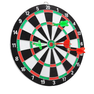 

GB Dart Board Large 15 inches Steel Tip Dart(Black, Red, Pack of1)