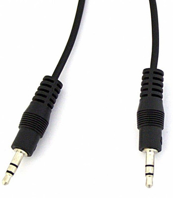 REVOLUTION 3.5mm Universal Audio 1 m AUX Cable(Compatible with Music System, Mobile, Black)