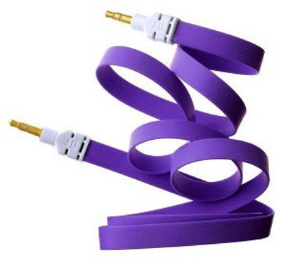 

Savs Flat Il Aux-010 AUX Cable(Mobile, Laptop, Tablet, Mp3, Gaming Device, Purple)