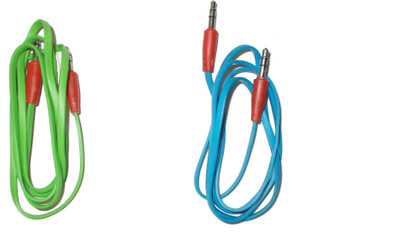 

Ace Faux2comb_gb AUX Cable(Mobile, Car Audio, Home Music System, Green, Blue), Blue;green