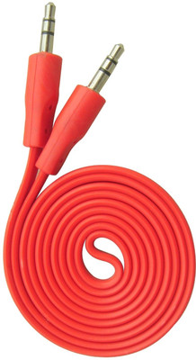 

Call One Universal Audio 3.5mm 1 Meter (Flat Wire) AUX Cable(Mobile, Laptop, Tablet, Mp3, Gaming Device, Red)