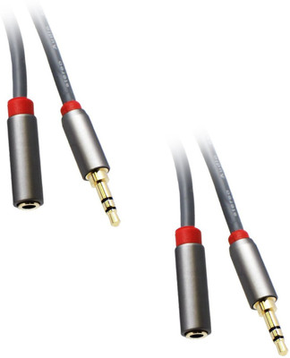 

CE 1.5-Feet Premium 3.5mm Male to 3.5mm Female Stereo Audio Extension Cable, 2-Pack AUX Cable(Grey)