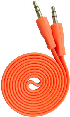 

Call One Universal Audio 3.5mm 1 Meter (Flat Wire) AUX Cable(Orange)