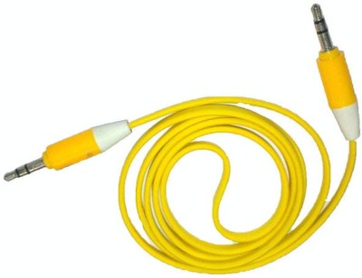 

Griffin 3.5 MM Flat Stereo Aux for Mobile, Tablet & Car Player AUX Cable(Yellow)