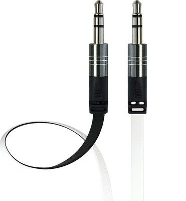 

Interstep IS-DC-BW35JCKWT AUX Cable(Mobile, Laptop, Tablet, Mp3, Gaming Device, White, Black), Black;white