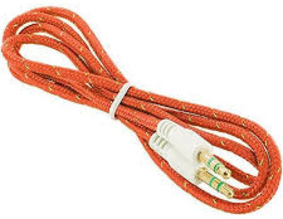 

Technofirst Solution AUXMM16 AUX Cable(Mobile, tablet, computer, Orange)