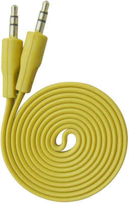 Call One Universal Audio 3.5mm 1 Meter 1 m AUX Cable(Compatible with Mobile, Laptop, Tablet, Mp3, Gaming Device, Red, One Cable)