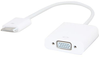 Live Tech LT I Pad to VGA cable 0.13 m Micro USB Cable Compatible with Support All iPad And iPhone, White, One Cable Live Tech Mobile Cables