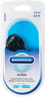 

Bandridge VAL5601 VL Digital Optical CableTOS M - TOS M 1.0 m Network Cable
