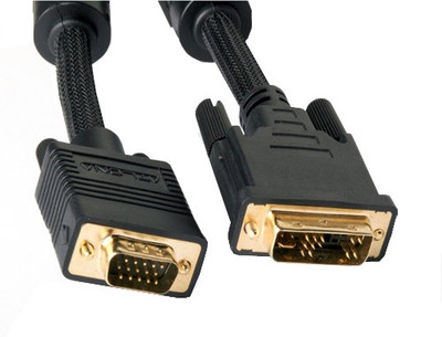 

jinali JD06 DVI-D TYPE TO VGA CABLE DVI Cable(Compatible with Computer, Black)