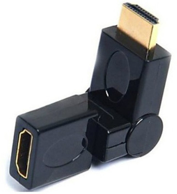 

Axcess Male/Female 360degree Swivel HDMI Adapter(Black)