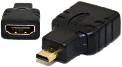 

Generix HDMI Micro Male to HDMI Female Converter Jointer Gender Changer HDMI Adapter(Mobile, Laptop, Tablet, Mp3, Gaming Device, Black)