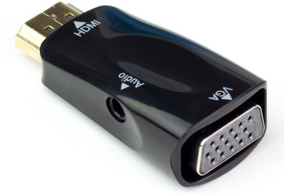 

Ophion Black VGA to HDMI Adapter(Compatible with Desktop, Laptop, Black)