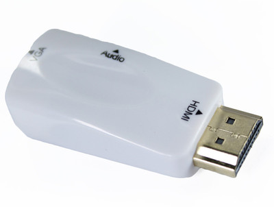 

Smart Pro HDMI to VGA + Sound, HD Adapter HDMI Cable(White)