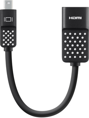 BELKIN 4K Mini DisplayPort to 0.12 m HDMI Adapter Compatible with HDTV, Black BELKIN Audio Player Accessories