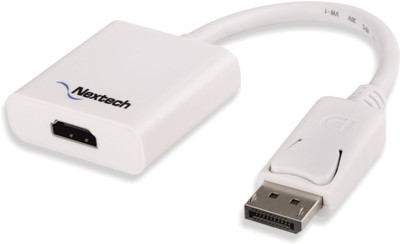 

Nextech Display Port to HDMI Adapter HDMI Adapter(Compatible with Mobile, Laptop, Tablet, Mp3, Gaming Device, White)