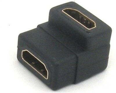 

TechGear Right Angle HDMI Adapter(Compatible with TV, Black)
