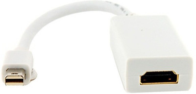 

Smacc HIGH QUALITY MINI DISPLAY PORT (DP) TO HDMI Adapter(Compatible with Mobile, Laptop, Tablet, Mp3, Gaming Device, White)