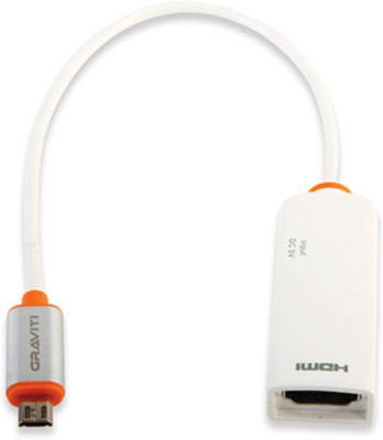 

Graviti MHL 1 HDMI Adapter(Compatible with TV, White)