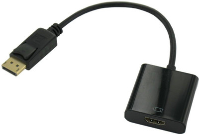 

Redeemer Display Port to HDMI Adapter(Compatible with Mobile, Laptop, Tablet, Mp3, Gaming Device, Black)