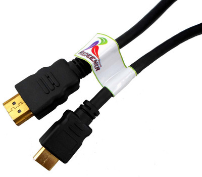 

Redeemer High Quality 1.5 Meter HDMI To Mini HDMI Cable(Compatible with HDTV, TV, COMPUTER, LAPTOP, Black)