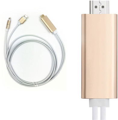 

Pinglo HDMI1101 HDMI Cable(Compatible with i phone 5/5s/5c/6/6s/6s plus to HDTV, Gold)