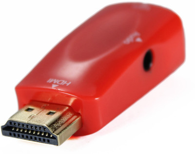 

Smart Pro HDMI to VGA + Sound, HD Adapter HDMI Cable(Red)
