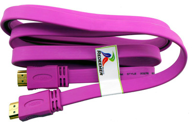 

Redeemer 1.5 Meter HDTV HDMI Cable(Compatible with Mobile, Laptop, Tablet, Mp3, Gaming Device, Pink)