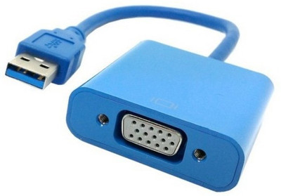 24 OFF on Microware USB 3.0 To VGA HDMI Cable Blue on Flipkart