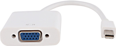 

Technotech Mini DP TO VGA HDMI Cable(Compatible with Macbook .Mac Ar, White)