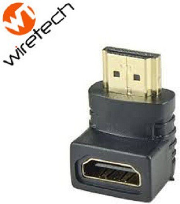 

Wiretech HDMI Female to HDMI Male L Shaped Coupler HDMI Cable(Compatible with Mobile, Laptop, Tablet, Mp3, Gaming Device, Black)