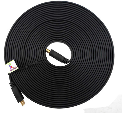 

Redeemer High Quality 10 Meter Male to Male FLAT HDTV HDMI Cable(Compatible with Mobile, Laptop, Tablet, Mp3, Gaming Device, Black)