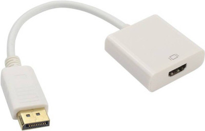 

ROQ DisplayPort TO Female HDMI Cable(Compatible with computer to an HDTV, LAPTOP, White)