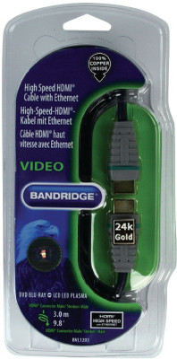 

Bandridge 8717587054181 HDMI Cable(Audio/Video, Black)
