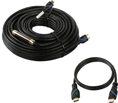 

CE Buy 1 100 Feet High Speed HDMI Cable & Get Free 3 Feet HDMI Cable HDMI Cable(Compatible with HDTV, Blu Ray, Set Top Box, Laptop, Black)