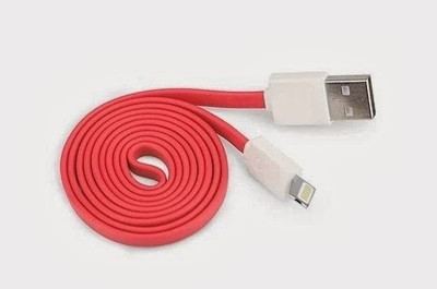 

iHave Charge and Syn Flat Cable HDMI Cable(Compatible with iPhone, Red)