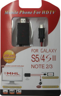 

Smart Pro B_20, MHL Adapter for Smartphones HDMI Cable(Red, Black), Black;red