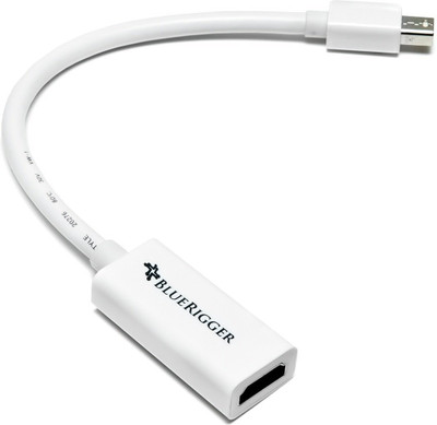 

Bluerigger Mini DisplayPort to Female Adaptor (15cm) HDMI Cable(Compatible with Apple Macbook Pro, Macbook Air, White)