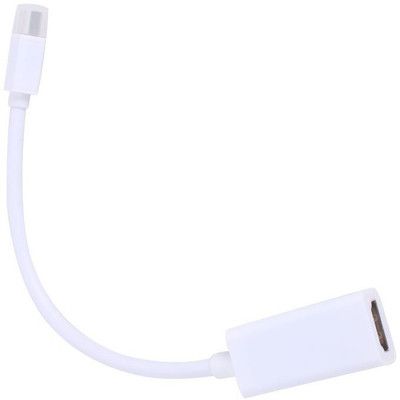 

C&E C&E Cne11304 Mini Display Port To Hdmi Adapter Cable For Macbook, Macbook Pro, Imac, Macbook Air, Mac Mini Laptop CNE11304(White, For TV, 5.08 m)