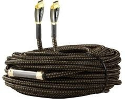 

jinali Hdmi Nylon Breaded With Amplifier Cable HDMI Cable(Black)