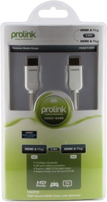 Prolink HDMI 1.4v AWG30 2m High Speed with Ethernet 12PMM270N - 0200 Data Cable at flipkart