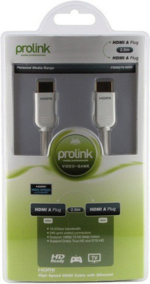 Prolink HDMI 1.4v AWG30 2m High Speed with Ethernet 12PMM270N - 0200 Data Cable at flipkart